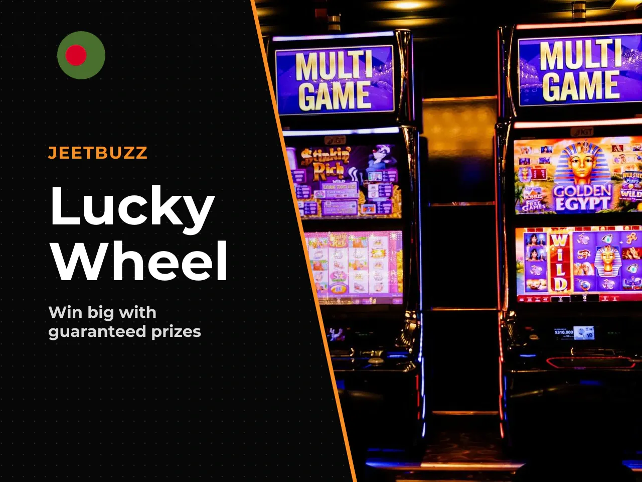 Lucky Wheel, Free Spins and x40 Bonus. The Lucky Wheel is the slot's main prize mechanic: it **guarantees a win** from 5× up to 10,000× the stake, depending on which Scatter symbol triggered it. Impor