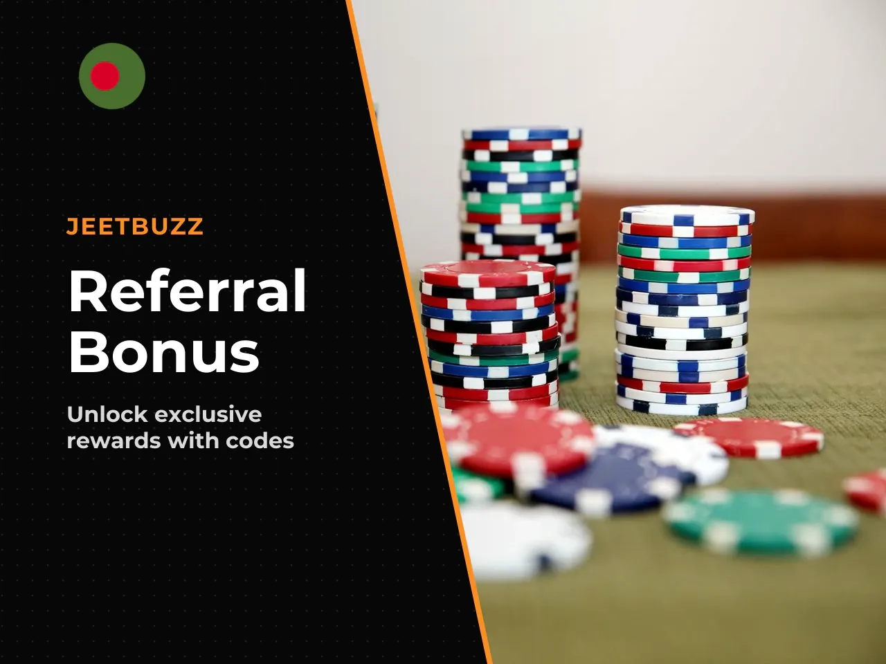 JeetBuzz Refer Code Bangladesh: What BD Players Need to Know. *Gambling is available only to persons aged 18+. Check current conditions on the official platform website.* Players from Bangladesh need 